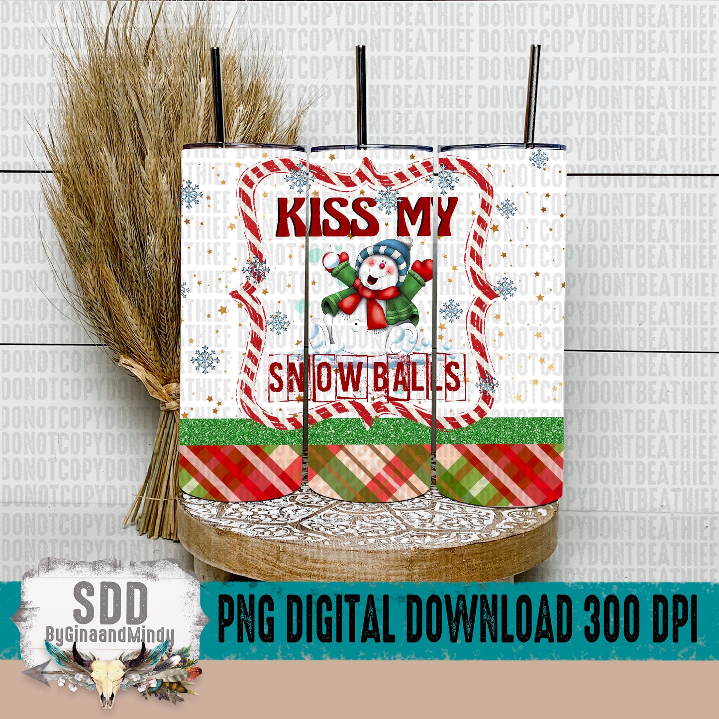 Kiss My Snowballs 20oz Tumbler Set