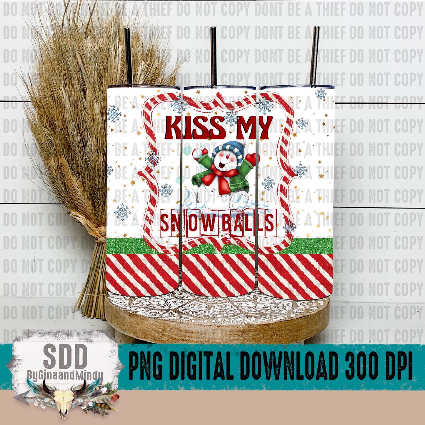 Kiss My Snowballs 20oz Tumbler Set
