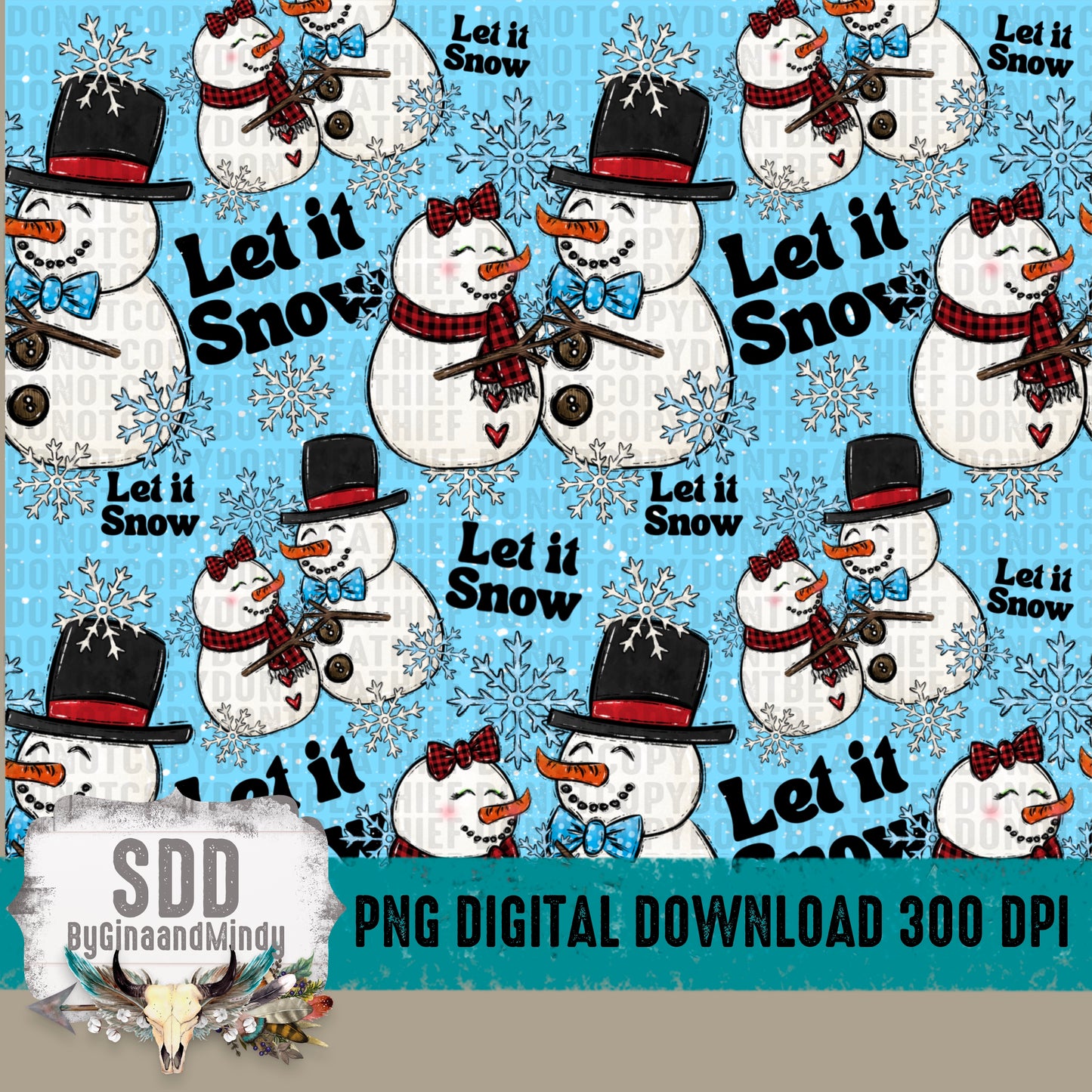 Let it Snow Seamless and Tumbler Bundle