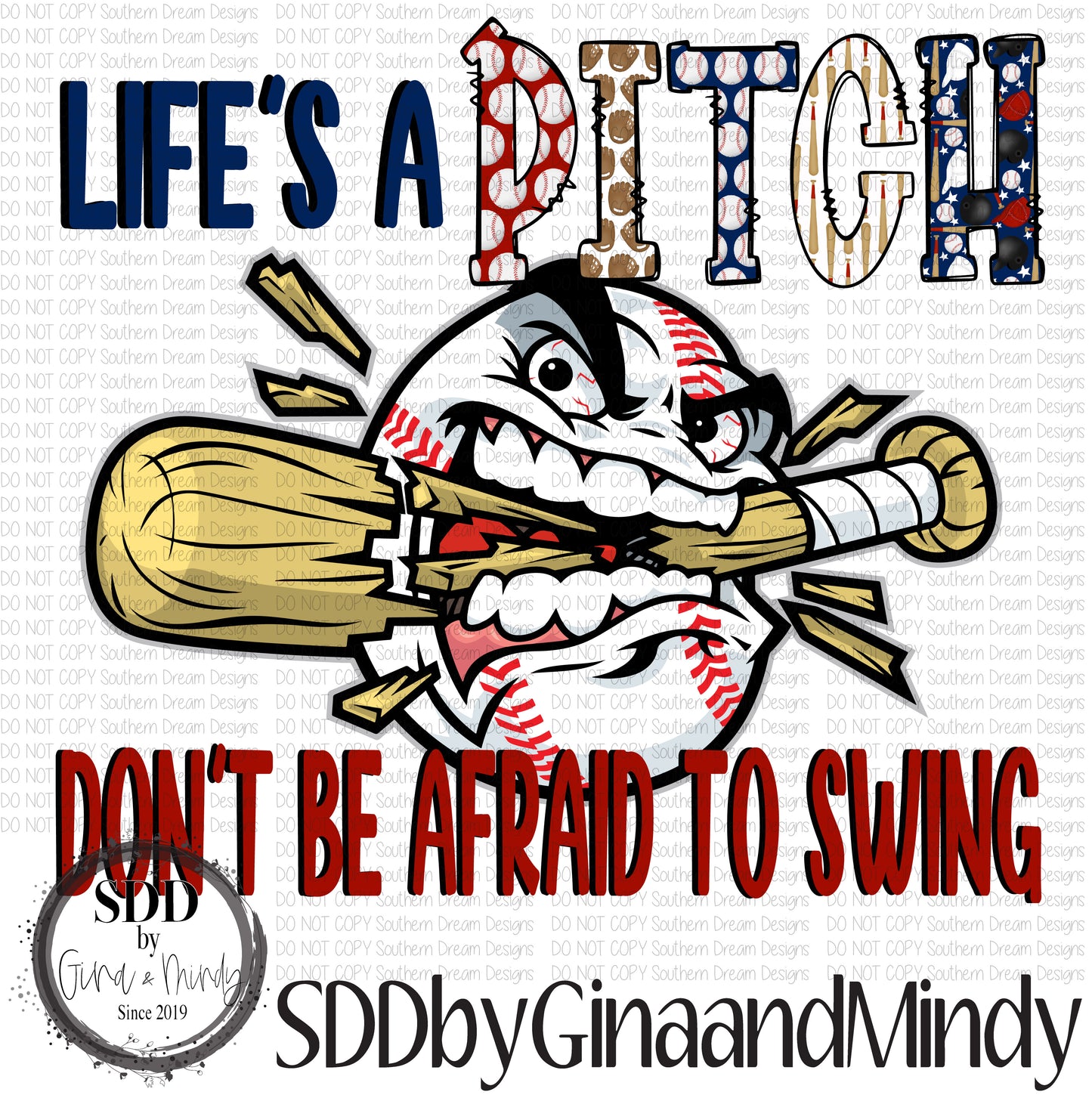 Life's A Pitch Baseball