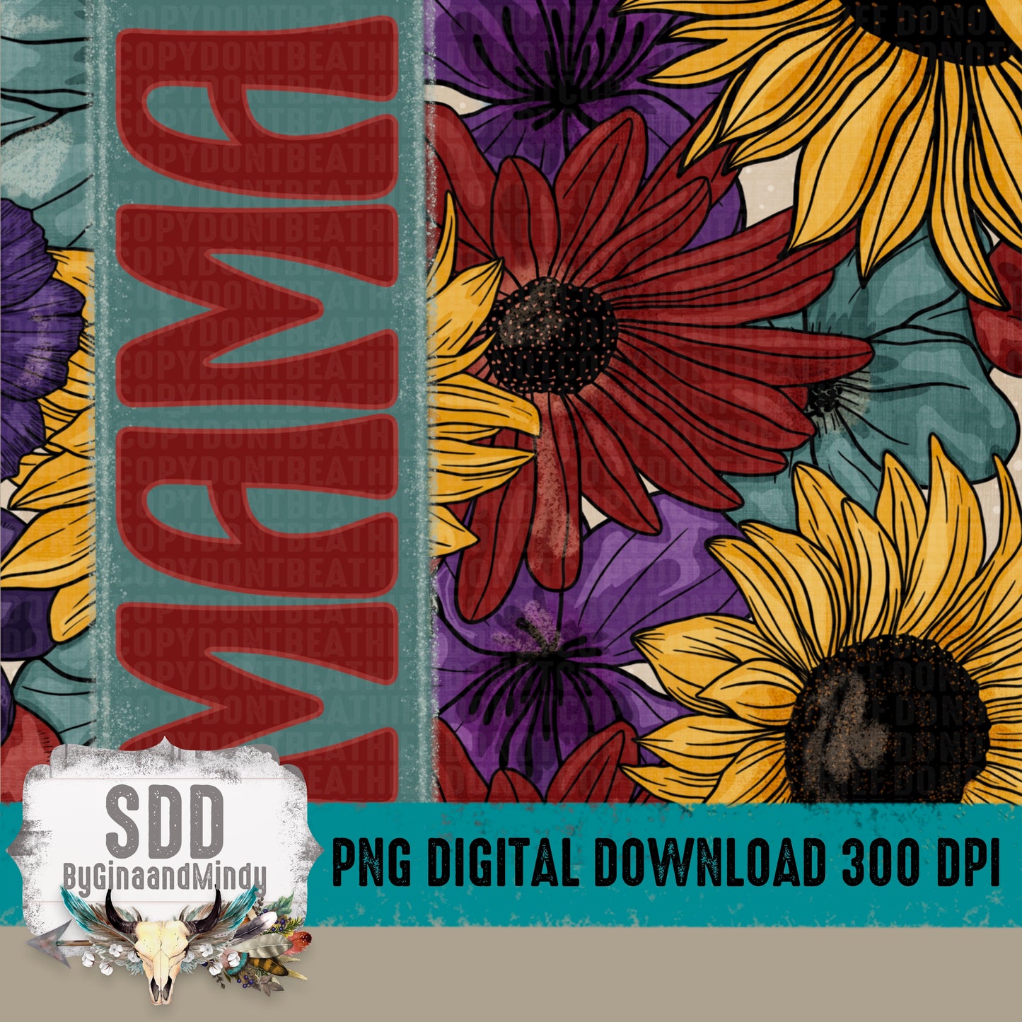 Mama Dark Tumbler Wrap