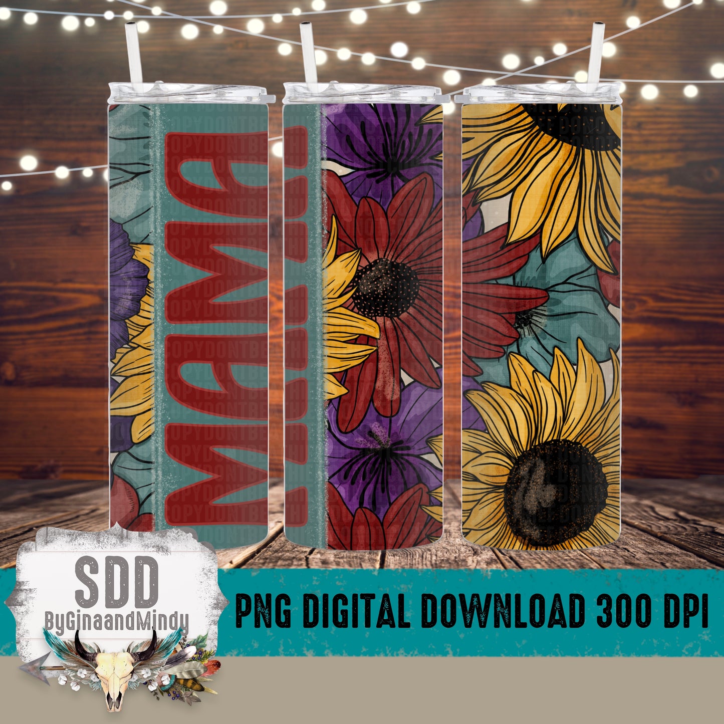 Mama Dark Tumbler Wrap