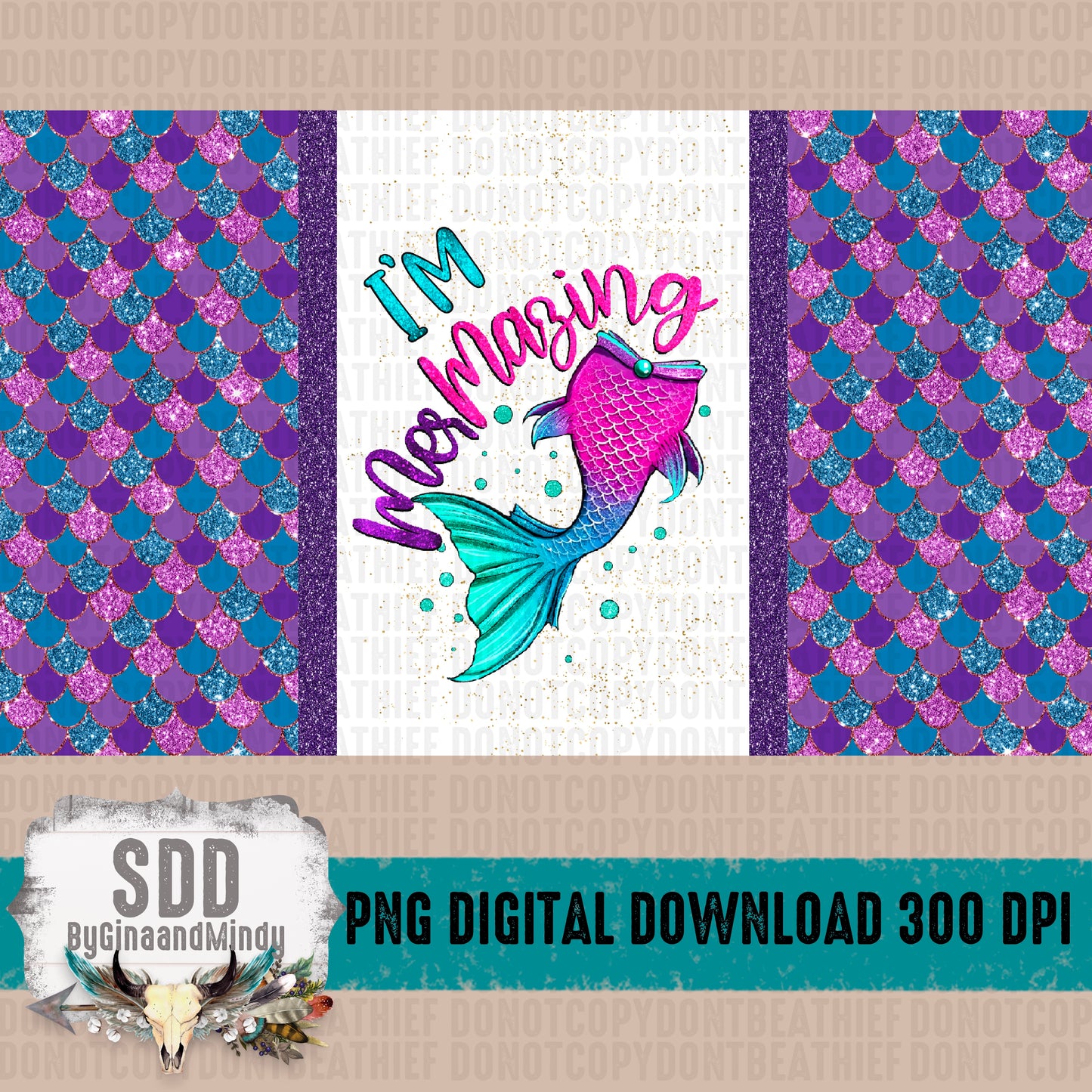 I'm MerMazing Kids Tumbler 12oz