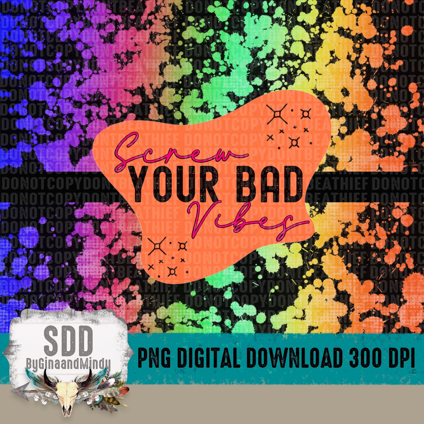 Screw Your Bad Vibes Tumbler