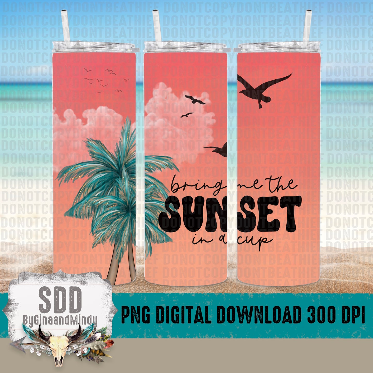 Sunset In A Cup Tumbler