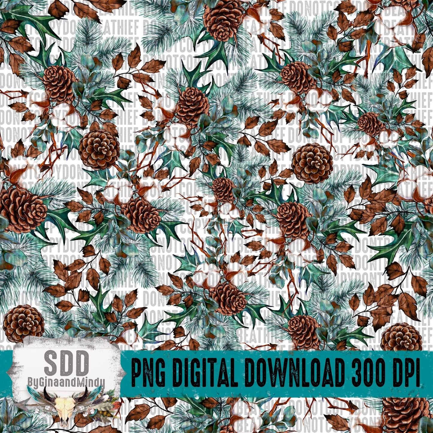 Blessed Mama Winter Fresh Bundle 20oz Tumbler Wrap