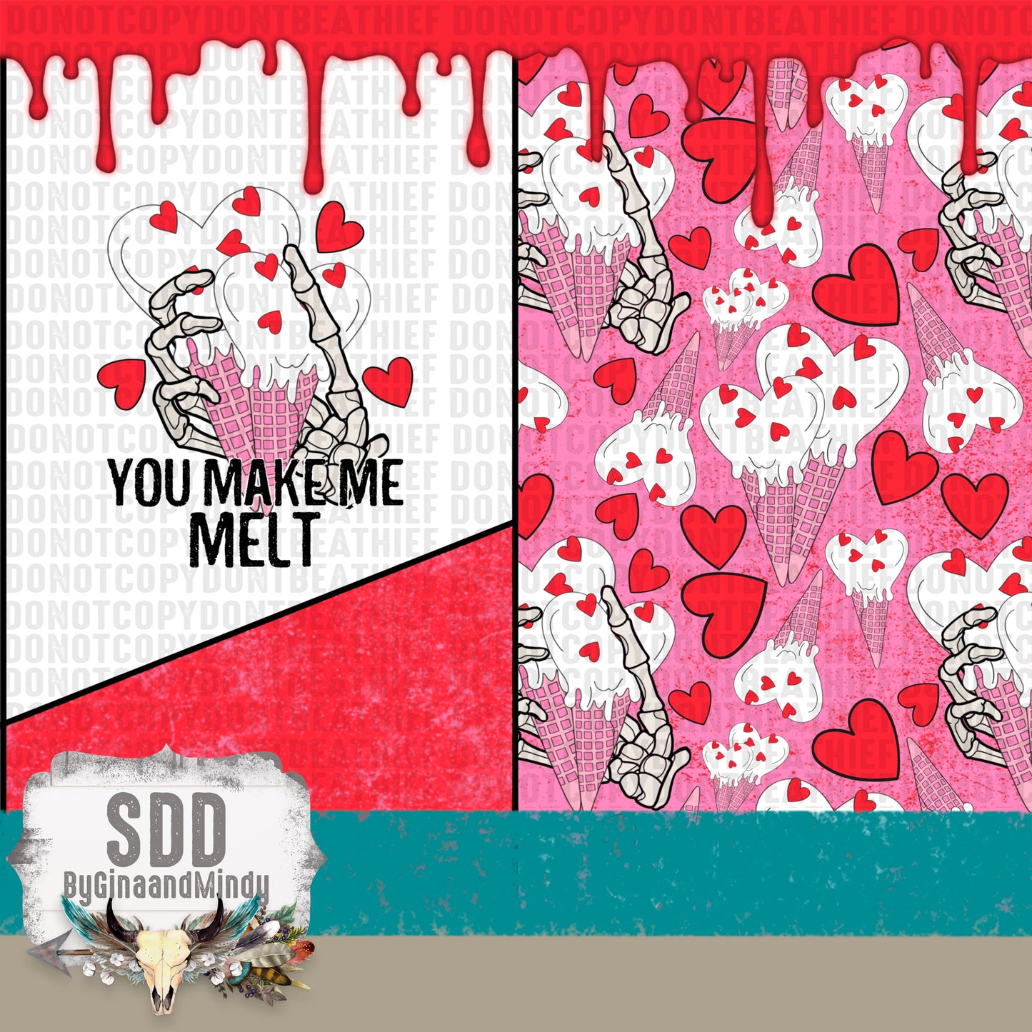 You Make Me Melt Digital 20 oz Tumbler