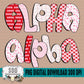 Bubble Gum Valentines Doodle Letters (5 Sets Uppercase, Lowercase, 0-9, Special Characters)