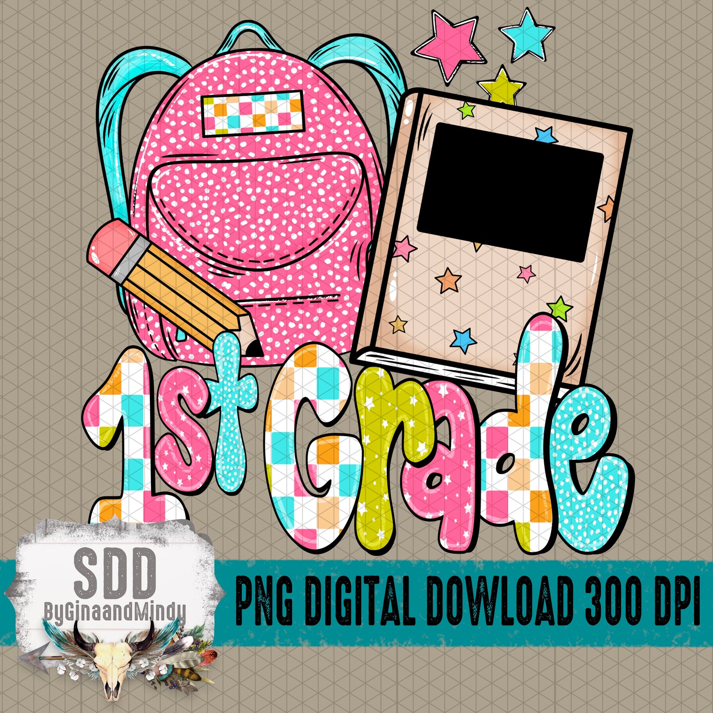 Backpack DIY Collection; 1st Grade Girl