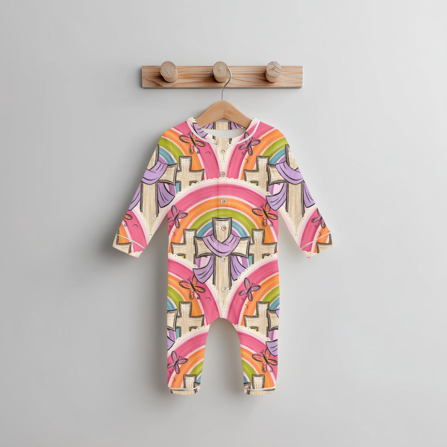 3 Wooden Crosses Seamless Bundle