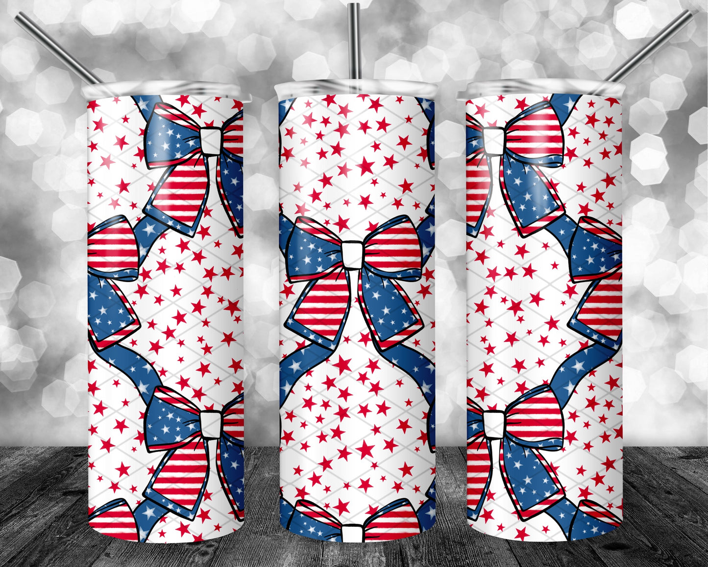 Coquette Patriotic Bow Seamless Bundle