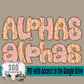 1st 1/2 2026 YEAR ALPHA DOODLE DRIVE