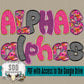 1st 1/2 2026 YEAR ALPHA DOODLE DRIVE