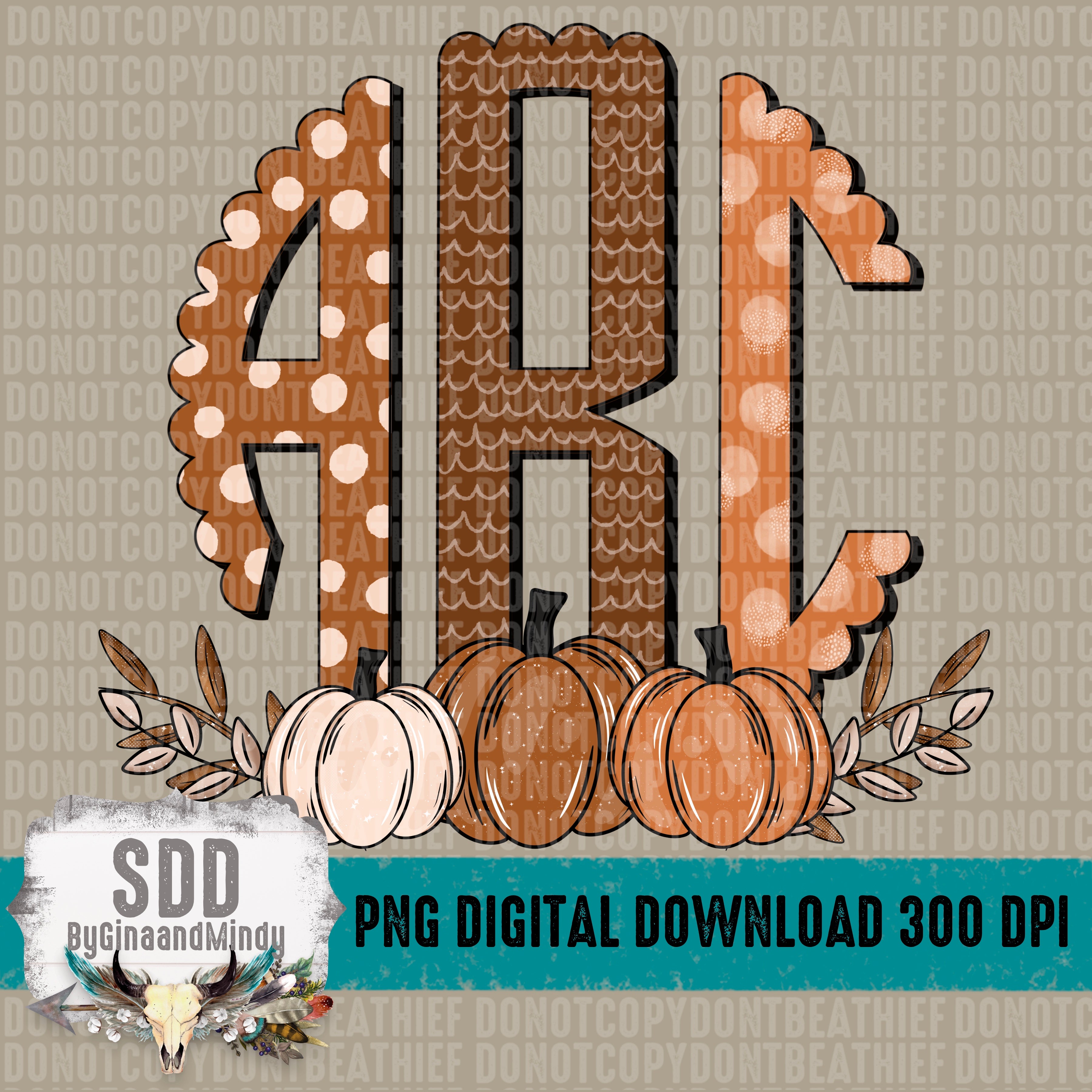 Fall Monogram (Custom) – SDDbyGinaandMindy