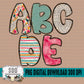 Chunky Fall Dot Floral Doodle Alpha (5 Sets Uppercase & Lowercase, 0-9, + Special Characters) (Copy)