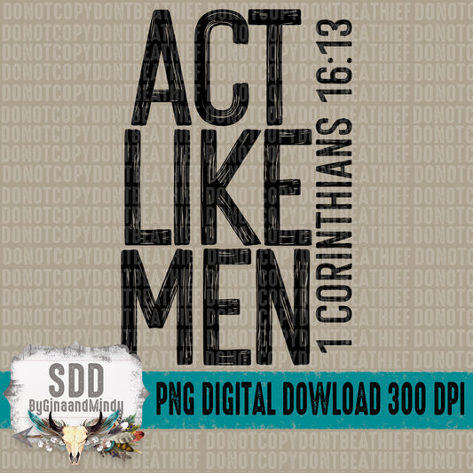 Act Like Men Single Color Bundle