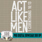 Act Like Men Single Color Bundle