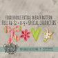 Colorful Christmas Alpha (6 Sets Aa-Zz, 0-9, Special Characters)