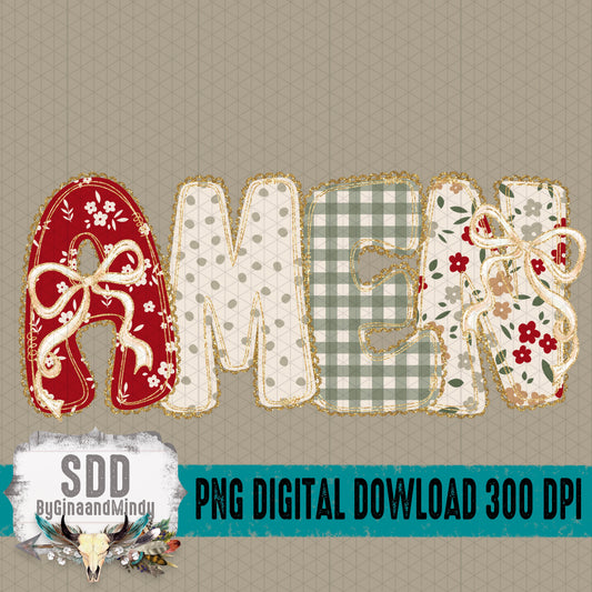 Christmas AMEN Floral