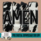 Amen Cowhide (Black & White)