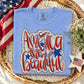 America the Beautiful Script Doodle