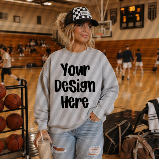 Ash Grey Basketball Mockup