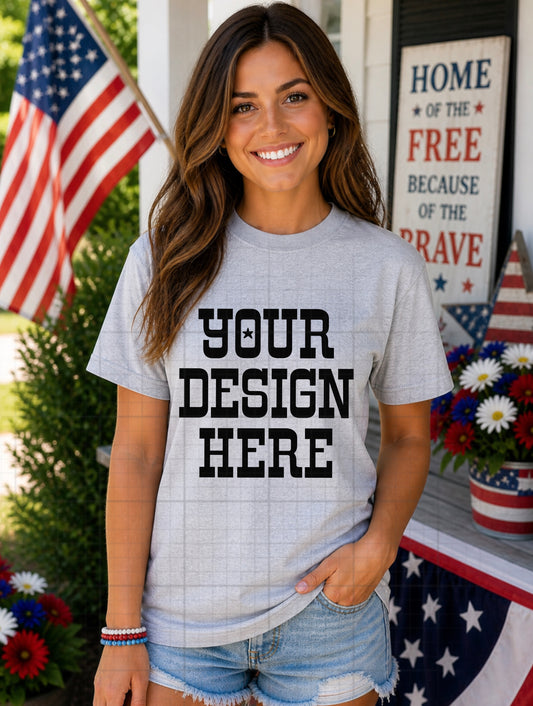 Athletic Grey Fourth of July