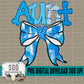 Blue Coquette Valentines Day; Aunt