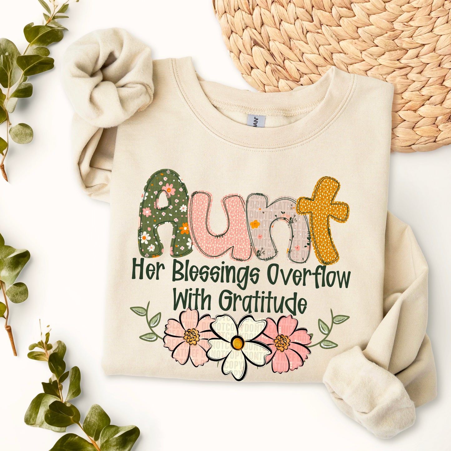 Boho Floral; Aunt