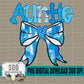 Blue Coquette Valentines Day; Auntie