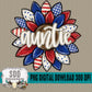 Patriotic Sunflower Collection; Auntie