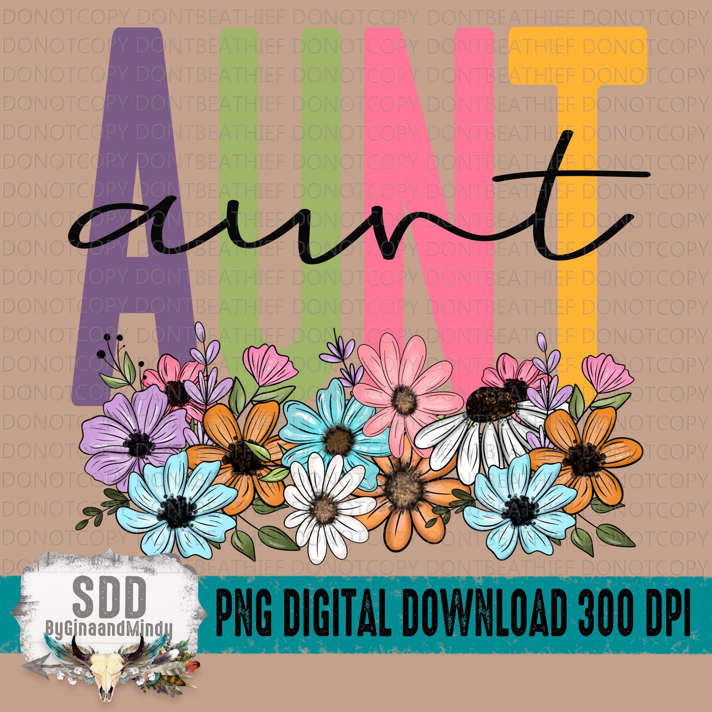 Spring Floral Name Collection; Aunt