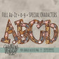 Autumn Bloom Alpha (5 (4 Different Shadows & 1 Without) Sets Aa-Zz, 0-9, Special Characters)