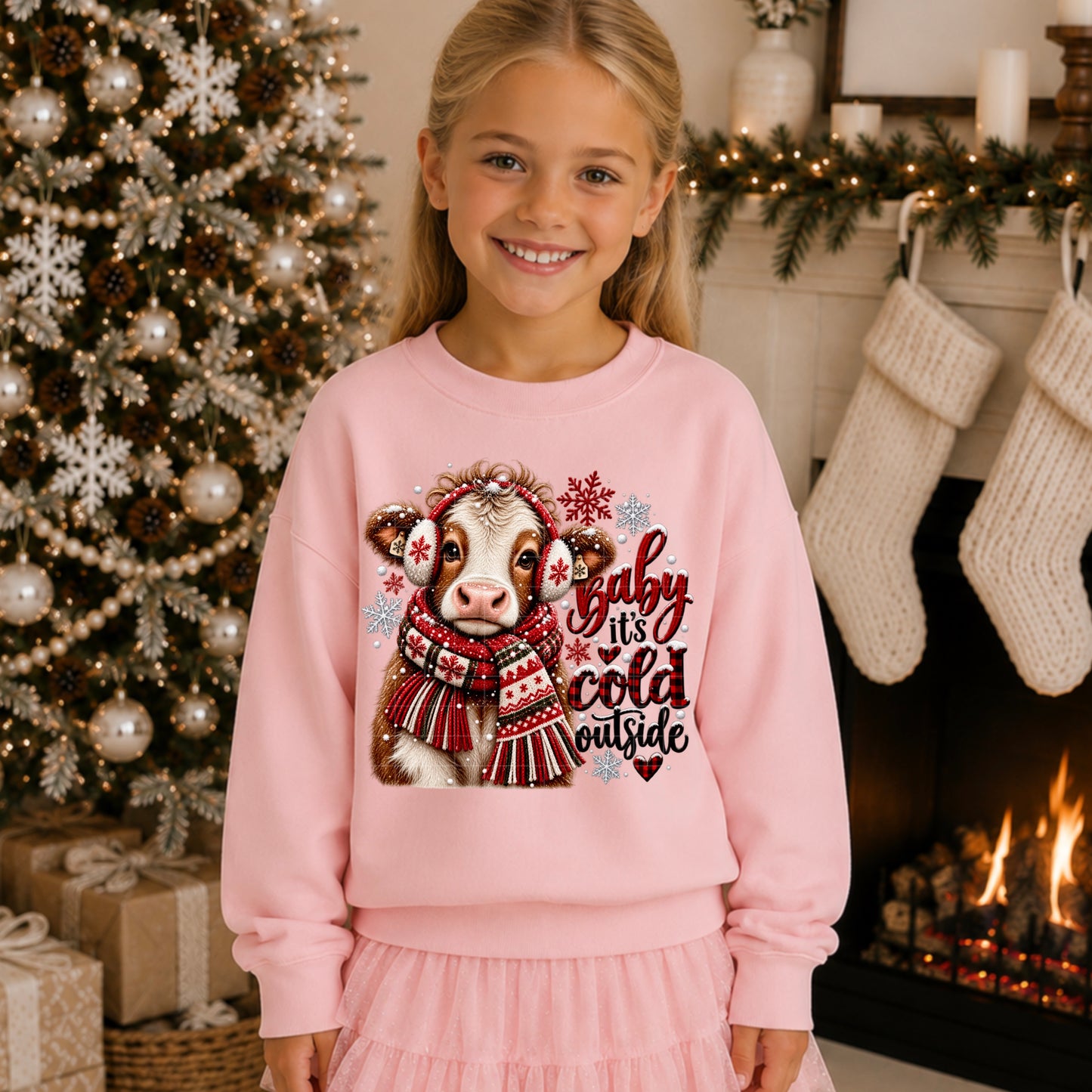 It's Cold Outside Christmas Cow