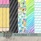 Back to School Digital Paper Bundle Set (Not Seamless)