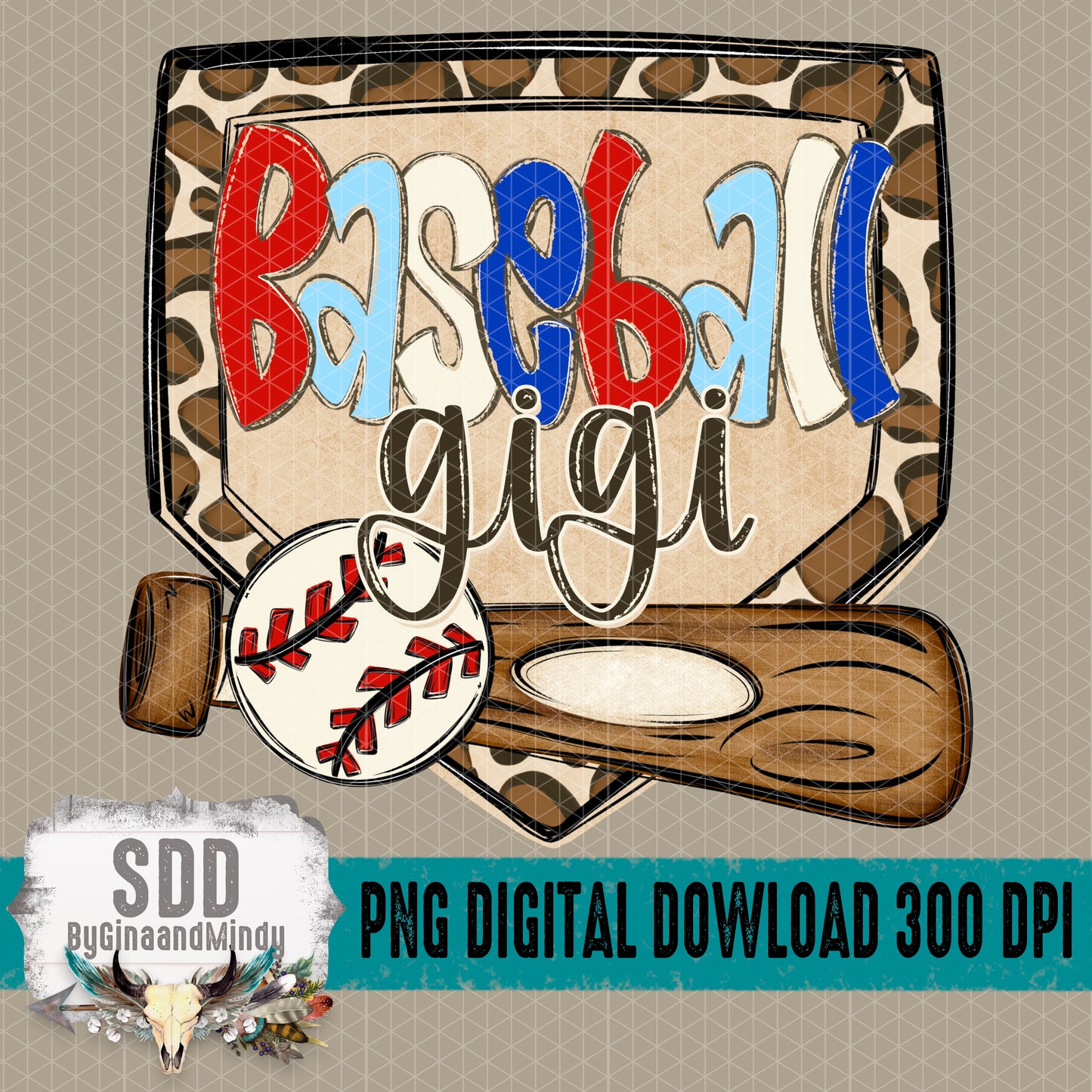 Baseball Gigi DIY (Font Used KA-Sadie May Bold)