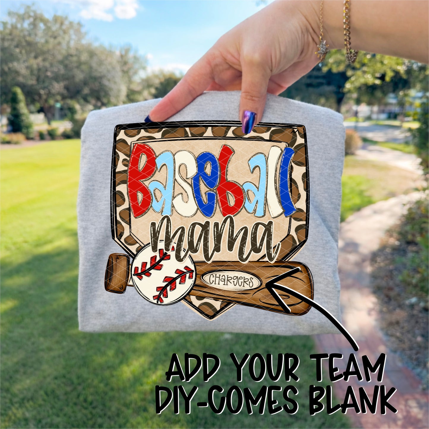 Baseball Mama DIY (Font Used KA-Sadie May Bold)