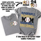 Baseball Mom; Navy Blue & Vegas Gold