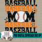 Baseball Mom; Orange & Black