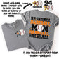 Baseball Mom; Orange & Black