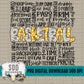 Basketball Doodle Word Art (YG)