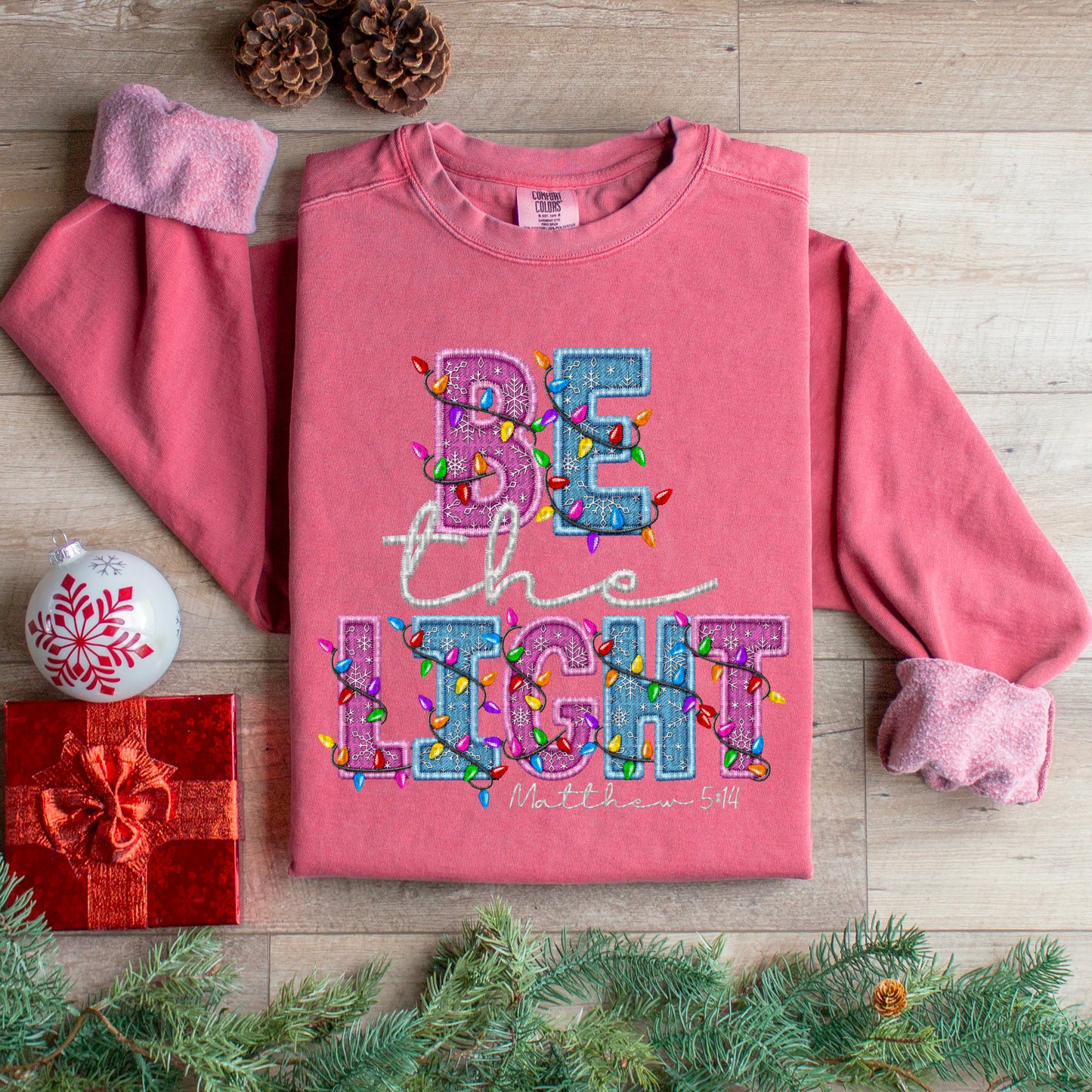 Be The Light Faux Embroidery