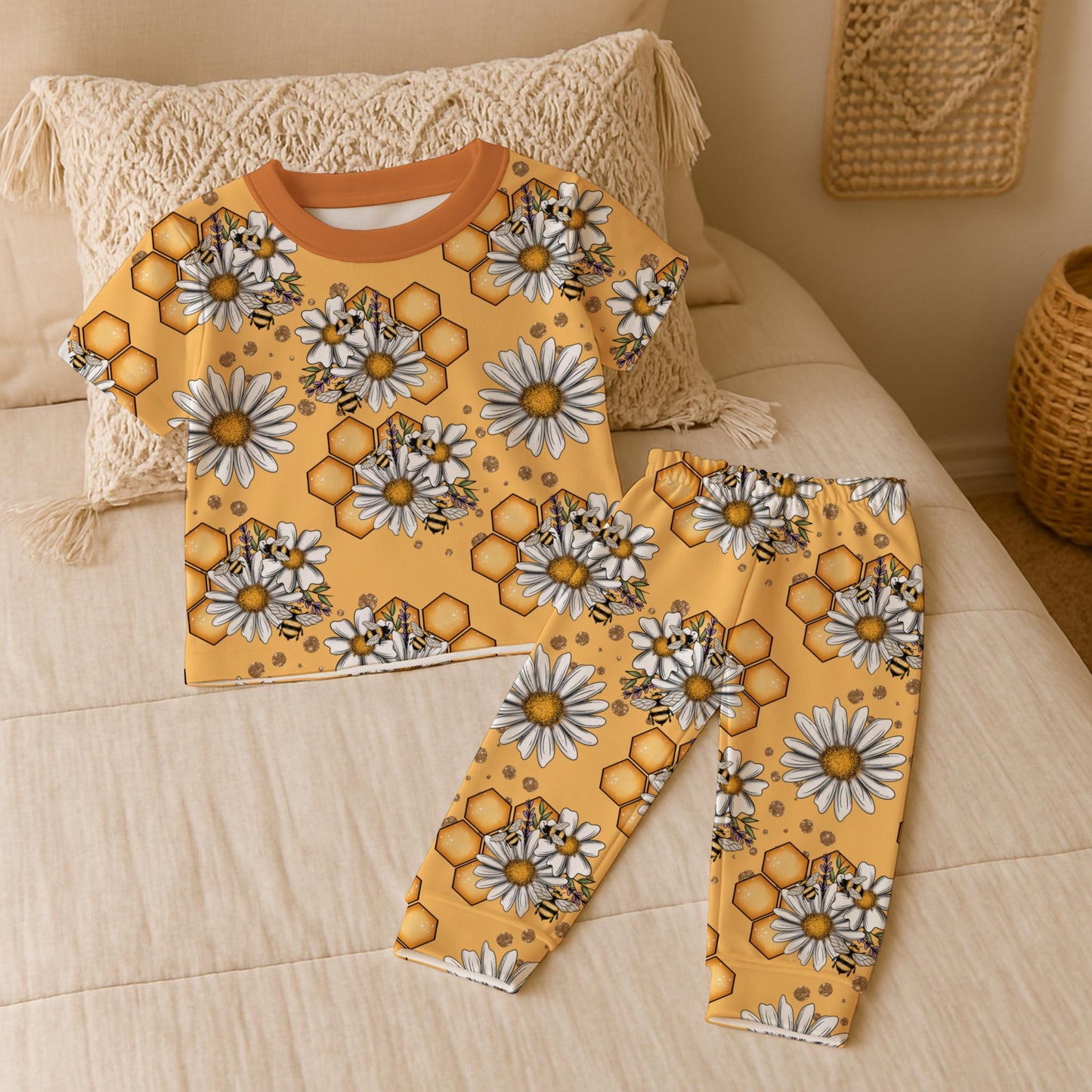 Retro Bee Garden Seamless Bundle
