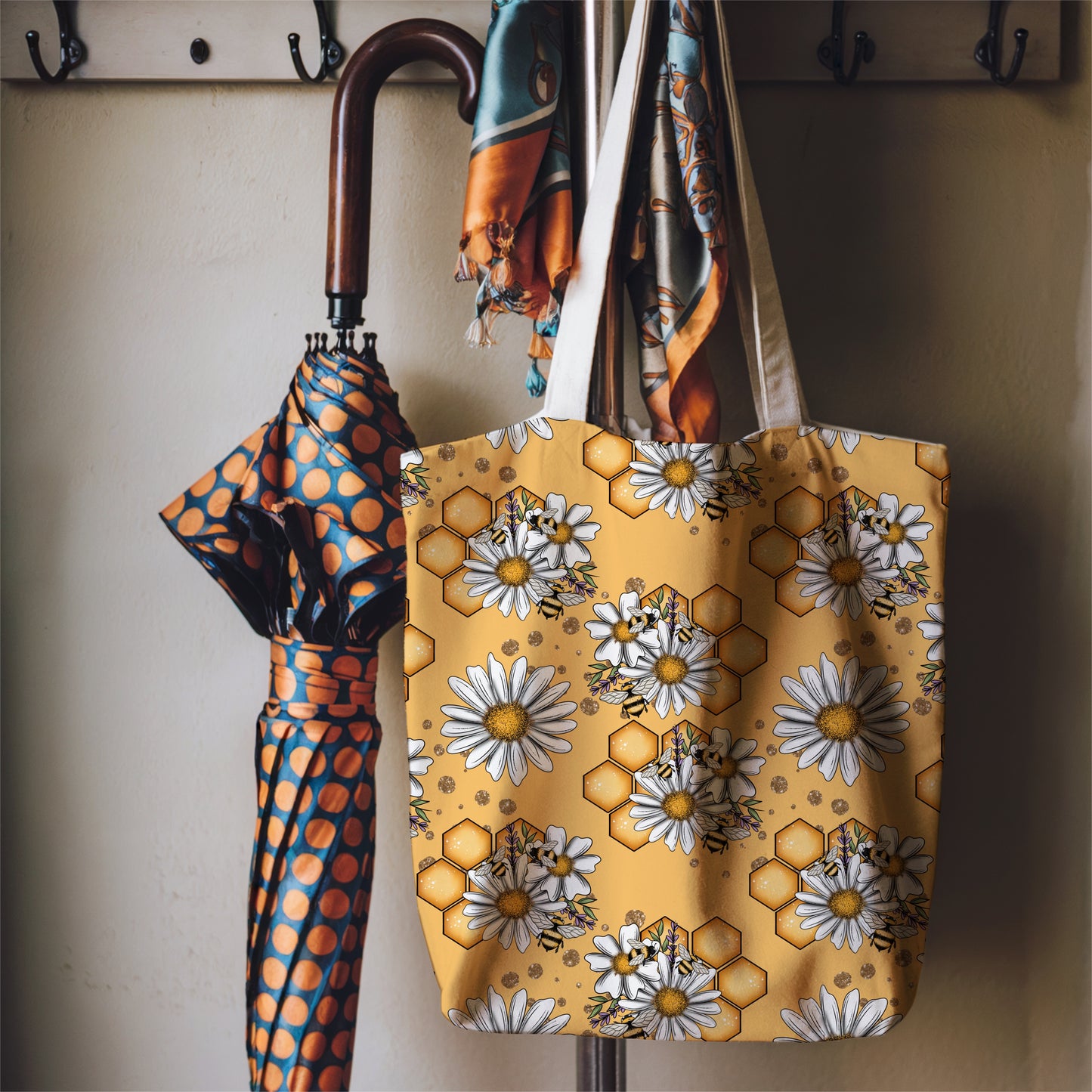 Retro Bee Garden Seamless Bundle