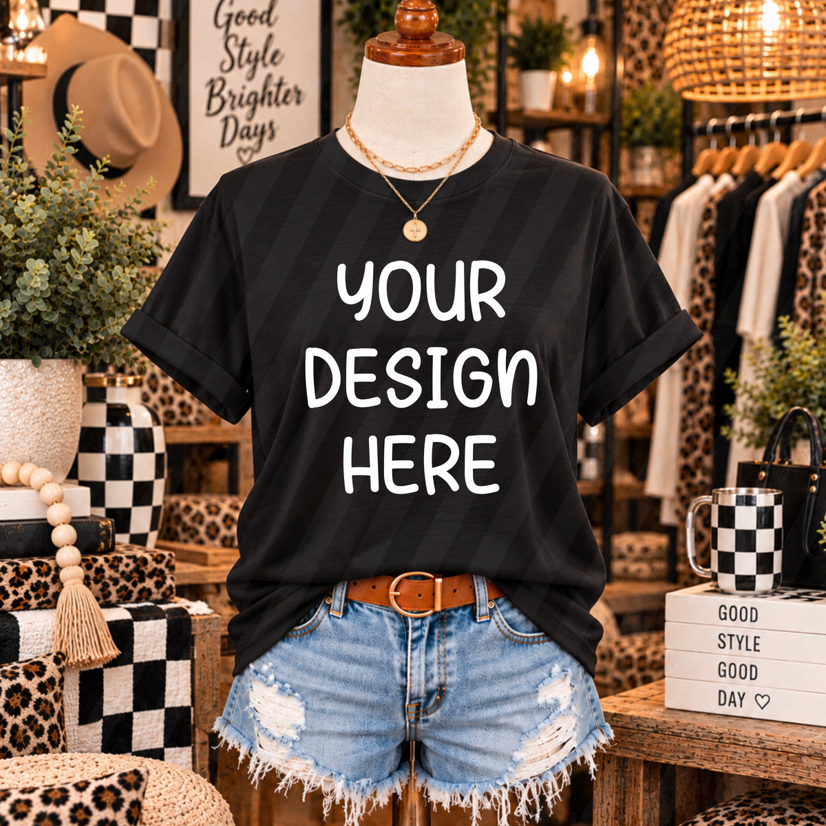 Black Boutique Mannequin Mockup