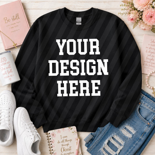 Black Crew Sweatshirt (Faith/Christian)