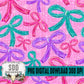 Snowflakes and Bows Seamless Bundle