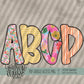 Blooming Summer Doodle Alpha (4 Sets Aa-Zz)