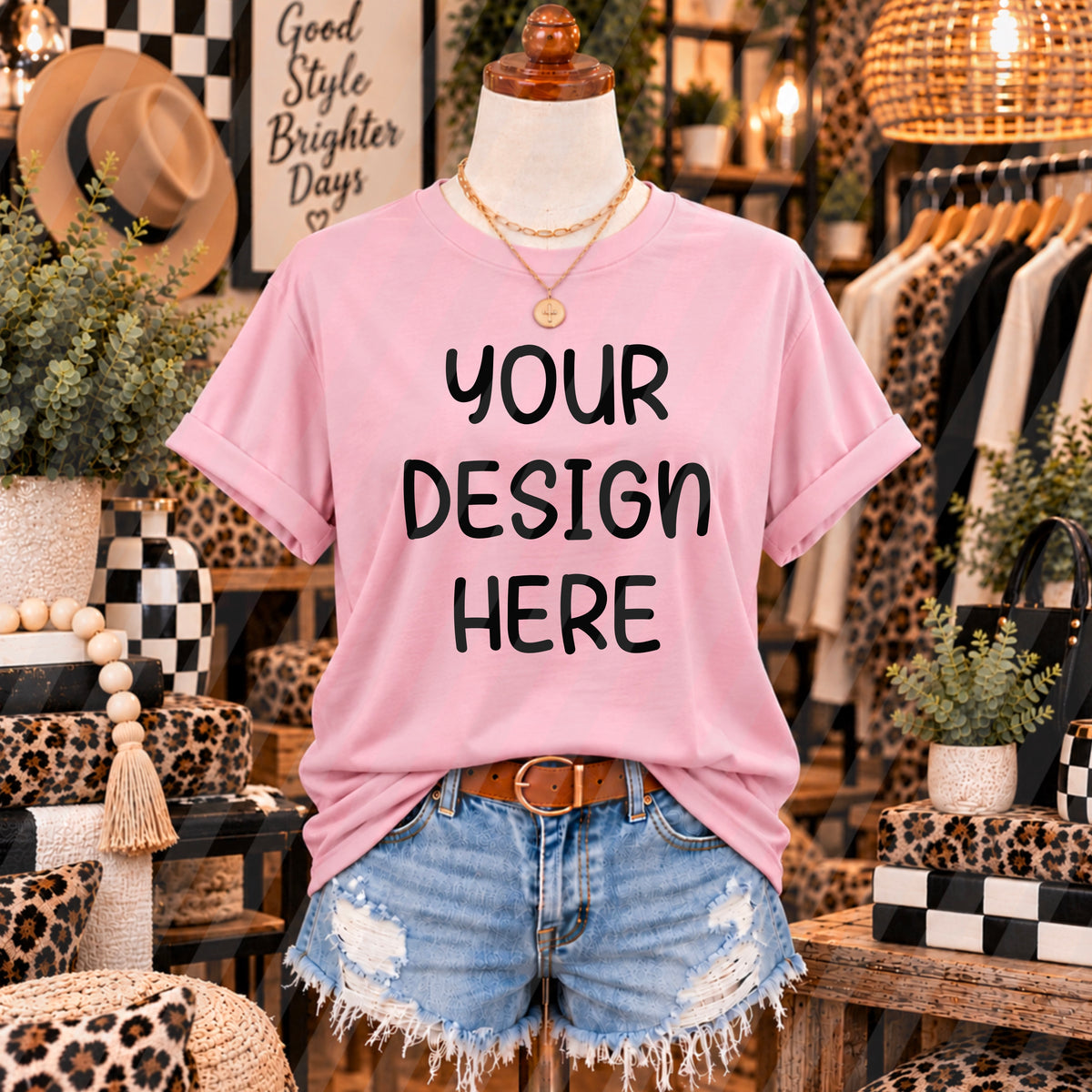 Blossom Pink Boutique Mannequin Mockup