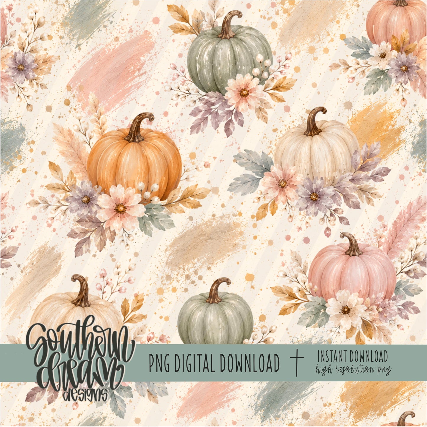 Blush & Bloom Harvest Digital Paper BUNDLE (Not Seamless)